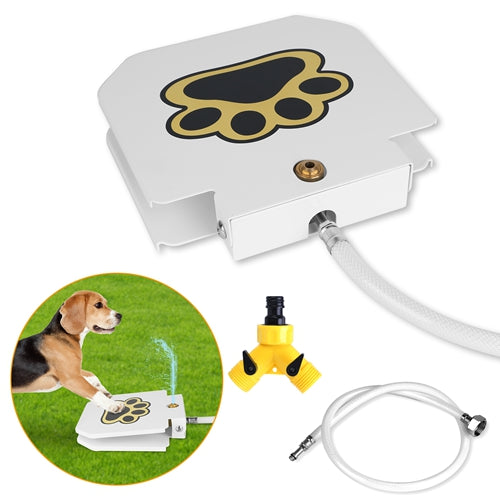 Dog Water Fountain Pet Push Dispenser Step-on Activated Sprinkler Paw Pedal