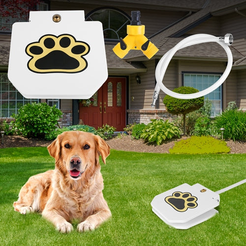 Dog Water Fountain Pet Push Dispenser Step-on Activated Sprinkler Paw Pedal
