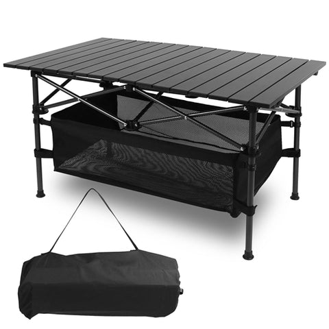 Folding Camping Table Portable Lightweight Aluminum Roll-up BBQ Outdoor Beach Backyard