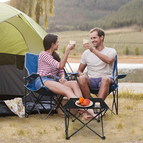 Foldable Camping Table Portable Lightweight Travel Mini Table Cup Holders & Carrying Bag