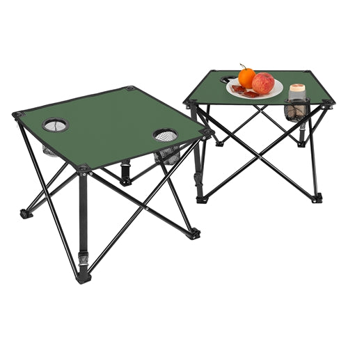 Foldable Camping Table Portable Lightweight Travel Mini Table Cup Holders & Carrying Bag