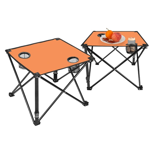 Foldable Camping Table Portable Lightweight Travel Mini Table Cup Holders & Carrying Bag