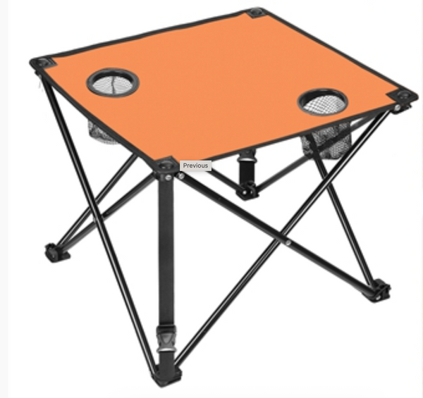 Foldable Camping Table Portable Lightweight Travel Mini Table Cup Holders & Carrying Bag