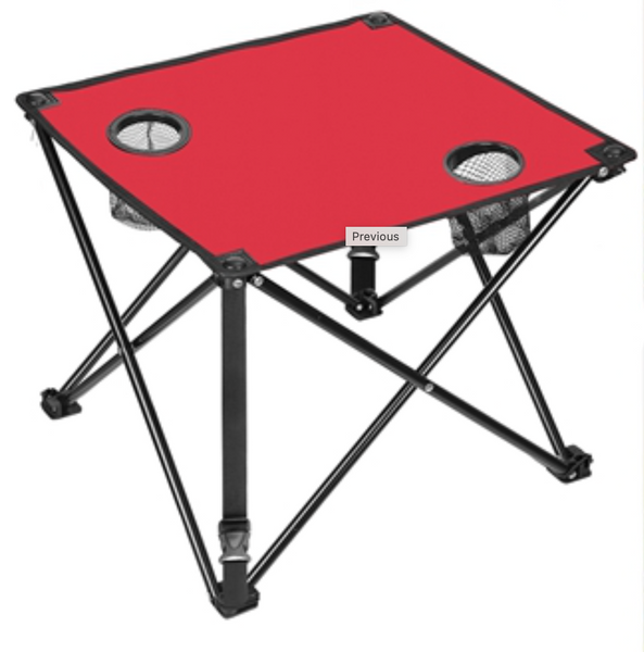 Foldable Camping Table Portable Lightweight Travel Mini Table Cup Holders & Carrying Bag
