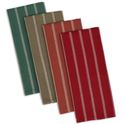4-Piece Set of Heavyweight Dish Towels in Fall Colors