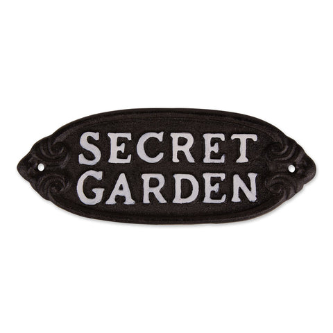 Cast Iron Signs Secret Garden Sign Welcome