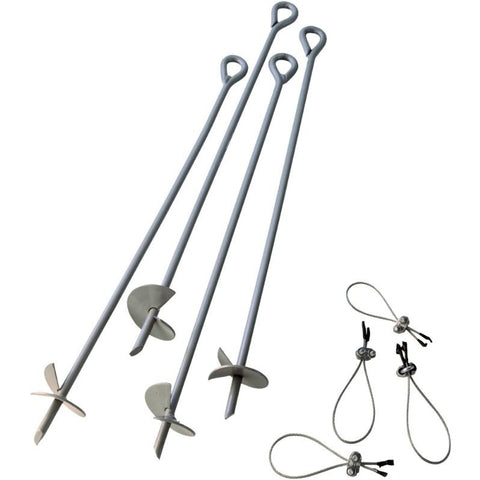 (4) Pcs 30" Auger Anchor Kit Shelterlogic Accessory Kit - Buy Online at YardEpic.com