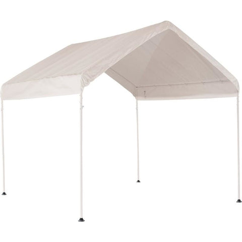 10'×10' Canopy, 1-3/8" 4-Leg Frame, White Cover - Buy Online at YardEpic.com