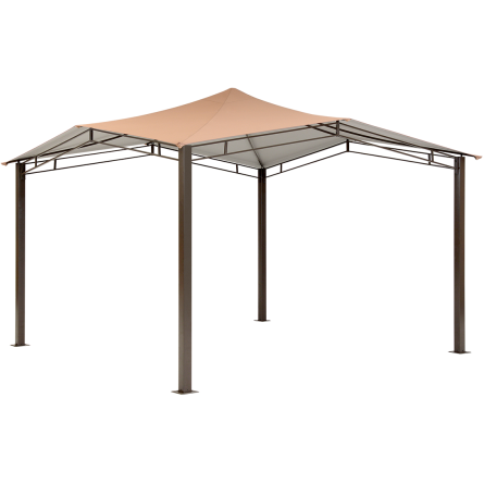 12x12 Backyard Sequioa Gazebo Canopy in Brown - Buy Online at YardEpic.com