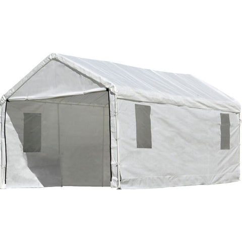 10×20 White Canopy Enclosure Kit Accessory - Fits 1-3/8" Frame - Buy Online at YardEpic.com