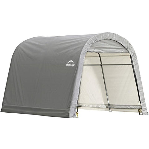 10x10x8 ft. Round Style Storage Shed, Grey Cover - Buy Online at YardEpic.com
