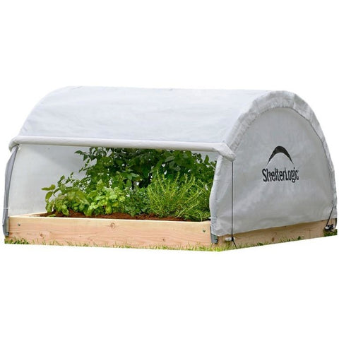 4x4x2 ft. Round Raised Bed Greenhouse with Fully Closable Cover - Buy Online at YardEpic.com