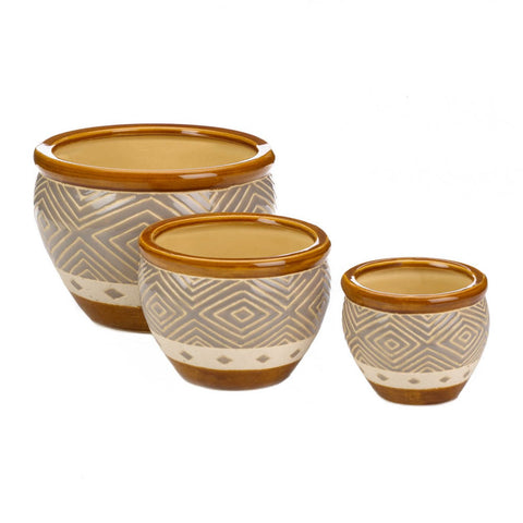 Ceramic Planter Sets | 3 Sizes Included