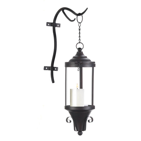 Industrial-Style Hanging Lamp Candle Lantern | Wall Mounted