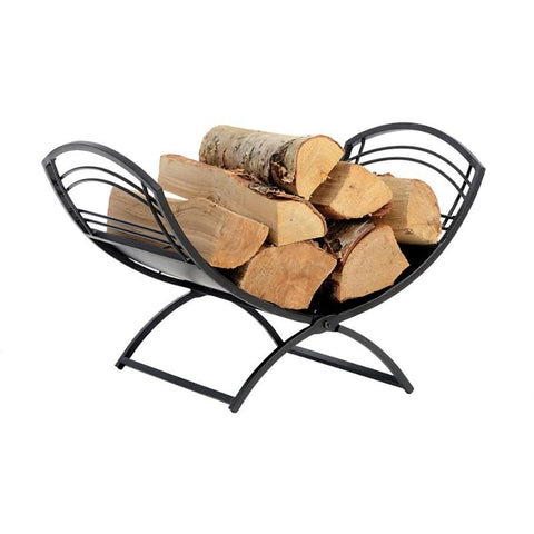 Indoor Fireplace Classic Log Holder Steel Stand - Buy Online at YardEpic.com