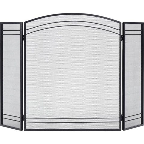 Fireplace Classic Screen 3 Panel Hinged Design Steel Metal - Buy Online at YardEpic.com