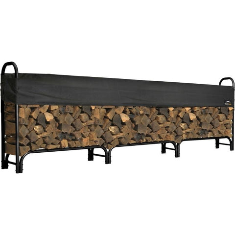 12 ft. Heavy Duty Firewood Storage Rack w/ Top Cover - Buy Online at YardEpic.com