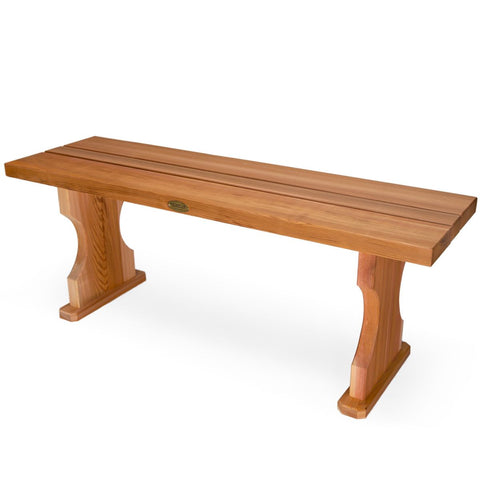 Backless Patio Bench, 4-ft