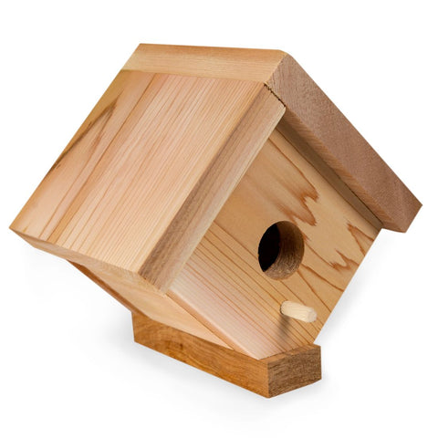 Traditional Cedar Wood Birdhouse