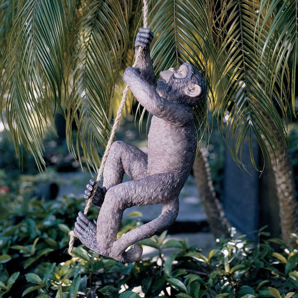 Bottom Statue Rope Outdoor Monkey Garden Statue Climbing Hemp Rope – YardEpic
