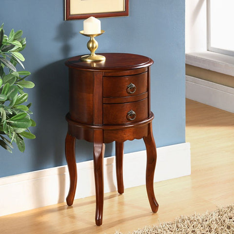 Small Twin Drawer Round Table Hallway Living Room