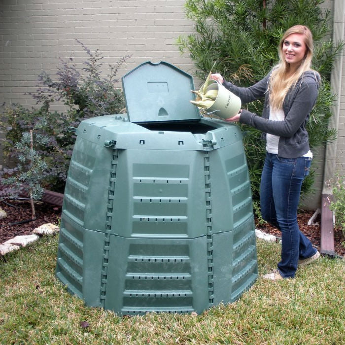 Compost From Plastic Green Recycled Plastic 267 Gallon Compost Bin for Home Composting ...