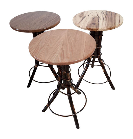 Hickory Accent Round Top Table