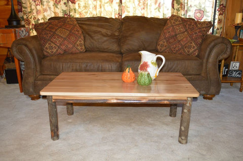 Hickory Solid Wood Coffee Table - Rustic Hickory