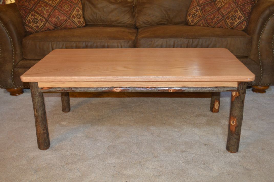 Hickory Solid Wood Coffee Table - Rustic Hickory – YardEpic