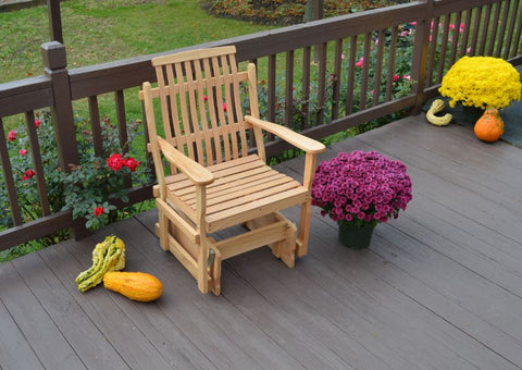 Bent Oak Glider Chair