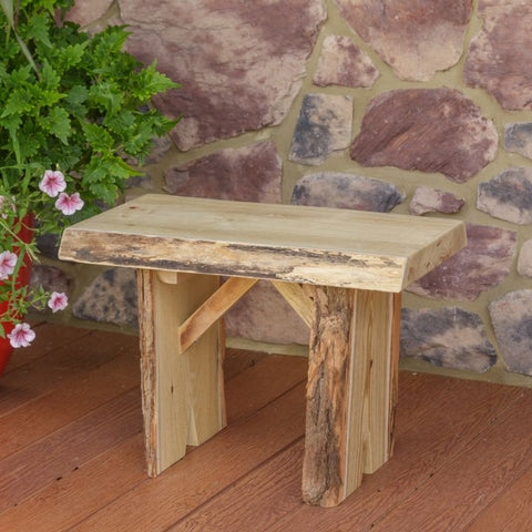 Wildwood Bench in Many Sizes Rustic Live Edge Handmade Benches