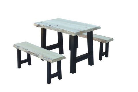 Ridgemont Table with 2 Benches