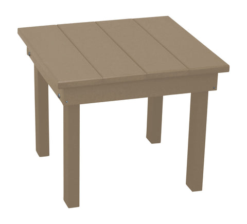 Square Hampton Small End Table in HDPE Poly Lumber