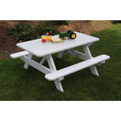 Kid's Table (22" Wide) in Yellow Pine Wood - Buy Online at YardEpic.com