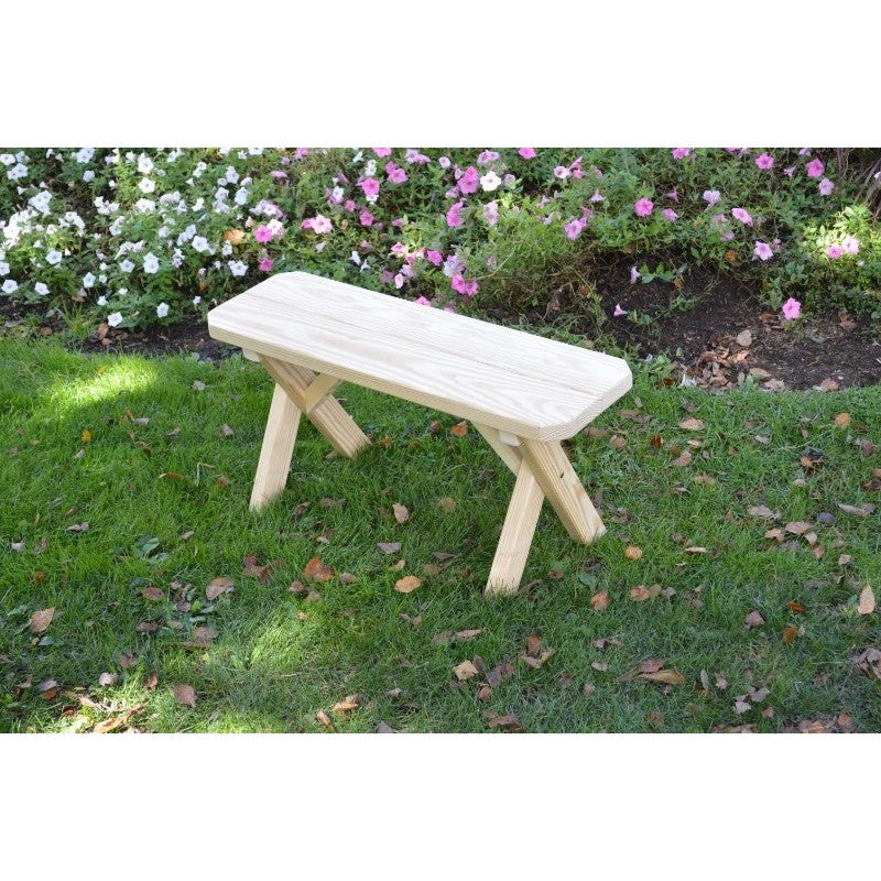Pine wood online bench outdoor