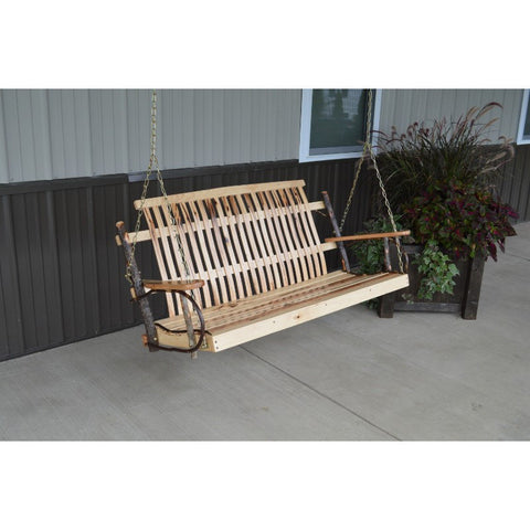 4ft, 5ft Hickory Porch Swing - (Chains Included) - Buy Online at YardEpic.com