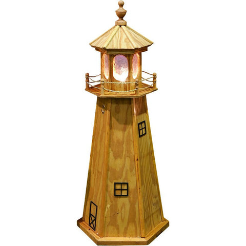 Pressure Treated Wood Lighthouse with Light - Buy Online at YardEpic.com