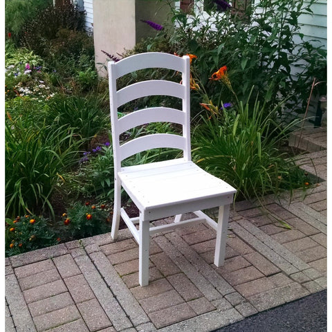 Ladderback Dining Chair HDPE Poly Plastic - Buy Online at YardEpic.com