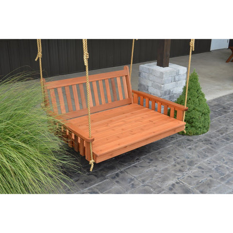 Traditional English Swingbed in Cedar - Buy Online at YardEpic.com