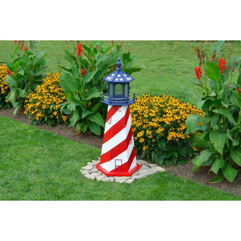 Patriotic, USA Replica Lighthouse - Buy Online at YardEpic.com