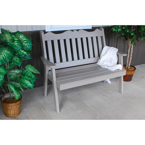 Royal English Garden Bench in Pine - Buy Online at YardEpic.com