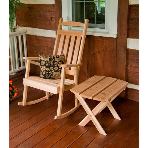 Classic Porch Rocker in Cedar Wood - Buy Online at YardEpic.com