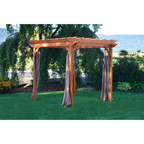 Pergola Curtains Accessory for A&L Pergola (Hooks Included) - Buy Online at YardEpic.com