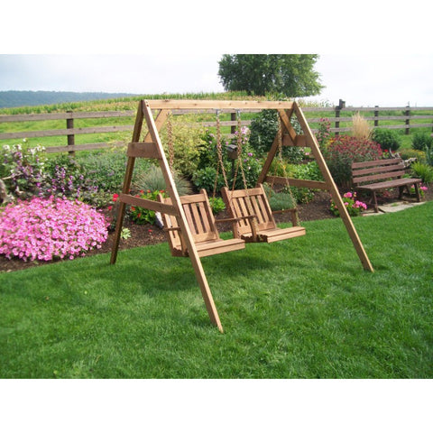5' A-Frame Swing Stand for 2 Chair Swings (Hangers Included) - Buy Online at YardEpic.com