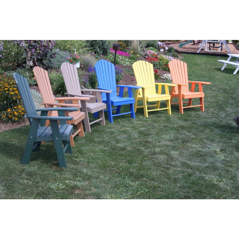 Upright Adirondack Chair HDPE Poly - Buy Online at YardEpic.com