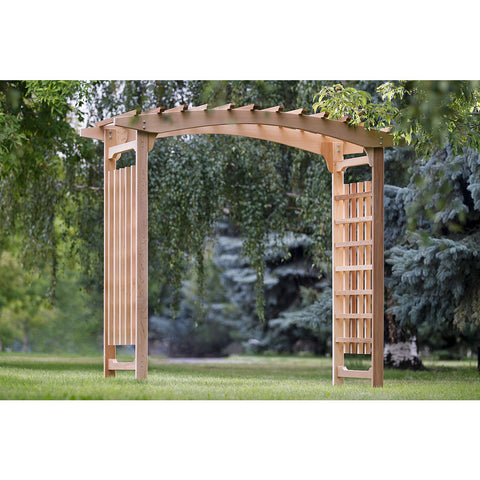 8 Foot Cedar Wedding Arbor - All Things Cedar - Buy Online at YardEpic.com