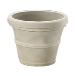 12 inch diameter plant pot 12-inch Diameter Round Planter in Weathered Concrete Finish Poly Resin