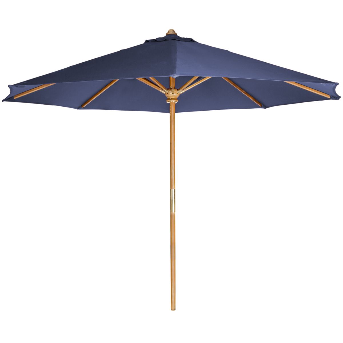All Things Cedar Blue 10-Foot Teak Market Umbrella All Things Cedar Blue 10-Foot Teak Market Umbrella