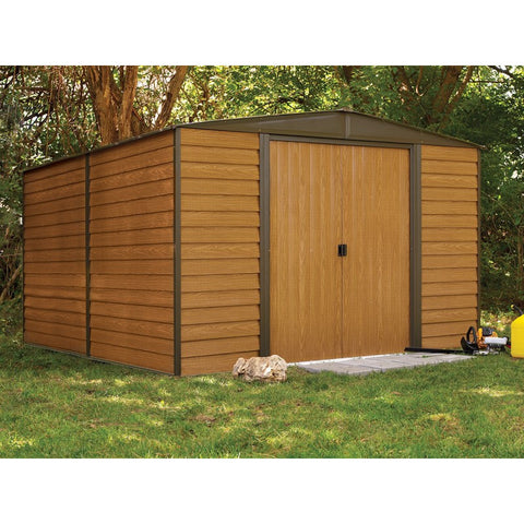 Woodridge Shed,10x12, Steel, with Sliding Doors - Buy Online at YardEpic.com