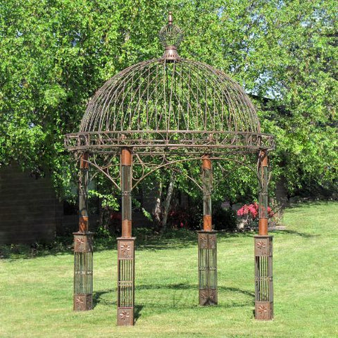 Round Dome Top Arch Iron Roman Garden Gazebo "Valiko"